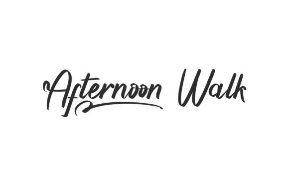 Afternoon Walk Font for Creative Makers