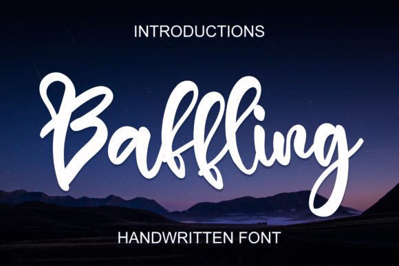 Baffling Font: Elegant Script for Digital Design
