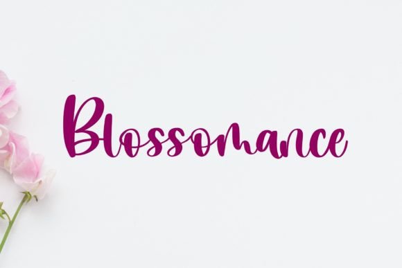 Blossomance: A Unique Handwriting Font
