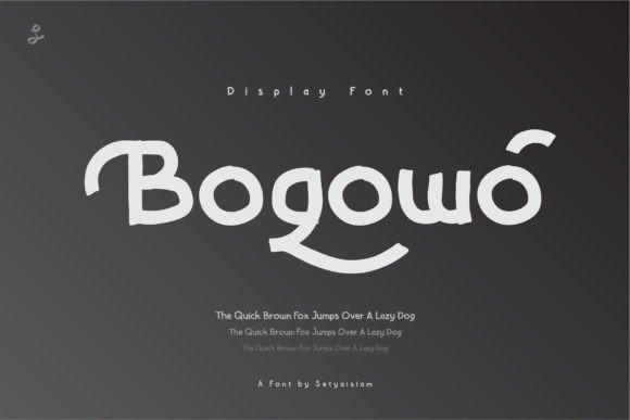 Bogowo Font for Creative Projects