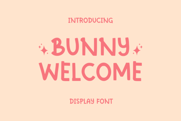 Bunny Welcome Font for Creative Crafts