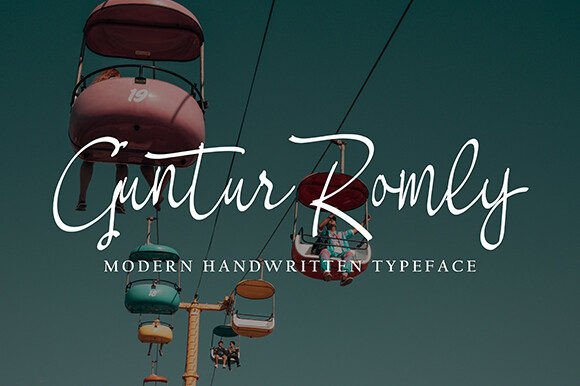 Guntur Romly Font for Elegant Branding