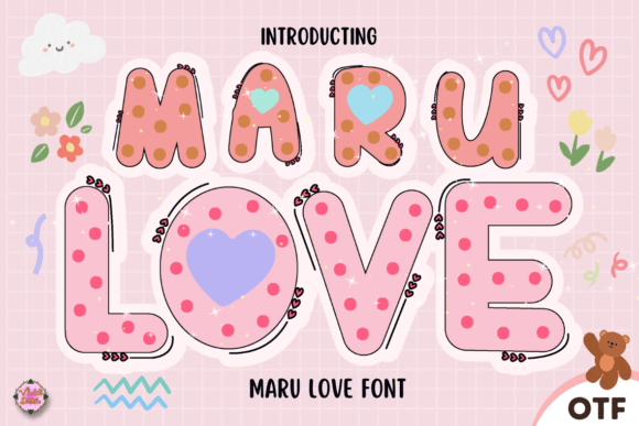 Maru Love Font for Creative Projects