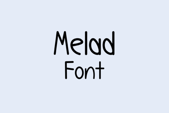Melad: A Handwritten Font for Creative Publishing