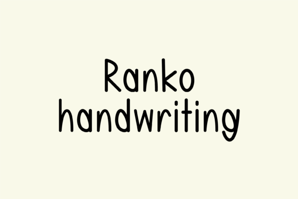 Ranko Font for Creative Design