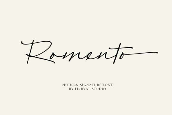 Romento: A Luxurious Script Font for Marketers