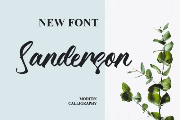Sanderson Font: Bold Handwritten Style