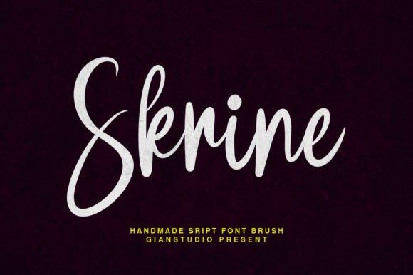 Skrine: A Stylish Handwritten Font