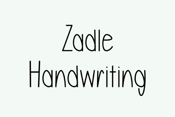 Zadle: A Handwritten Font for Creative Makers